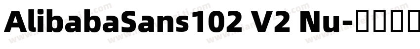 AlibabaSans102 V2 Nu字体转换